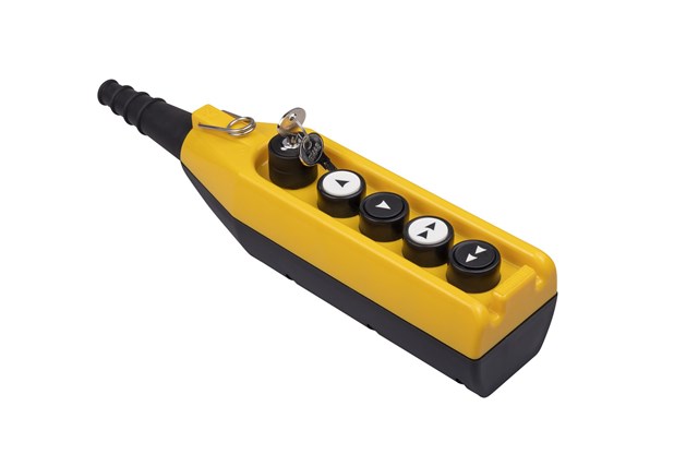PV Series 5 Hole Single Speed 1NC+1NO Key Selector Crane Pendant Station